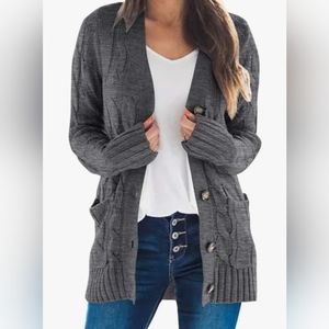 Merokeety  long cardigan small